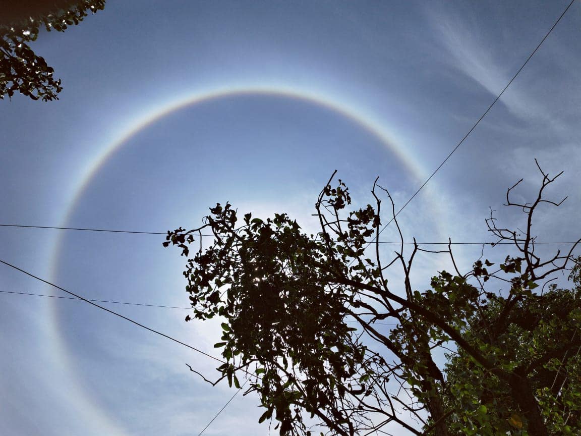What is the source and the meaning of a large halo around the sun on a  clear day? - Quora