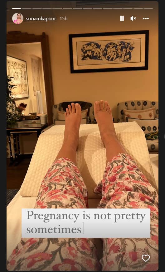 Preggers Sonam Kapoor shares 'swollen feet' picture, says 'pregnancy not  pretty sometimes'! | People News | Zee News