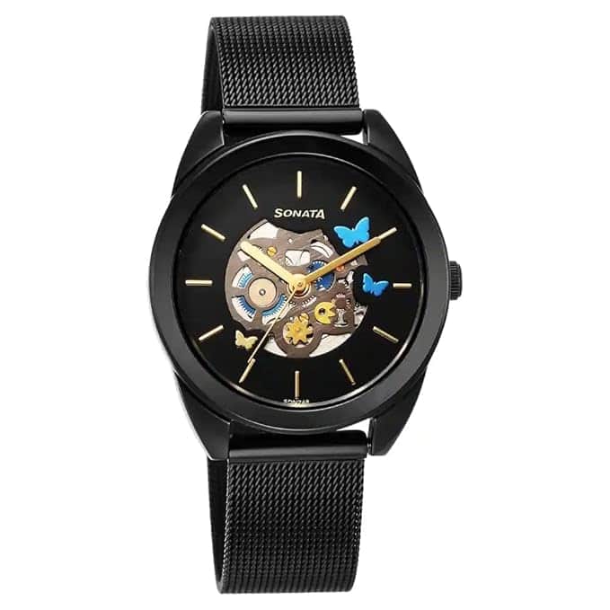 Sonata Unveil Quartz Multifunction Women’s Watch (8182NM01)