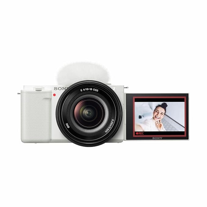 Sony ZV-E10L Vlog Camera with Lens (White)