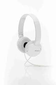 SONY ZX110A Wired On-Ear Headphones (White)