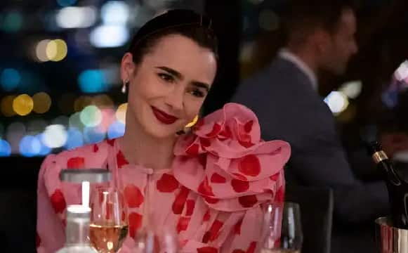 Emily in Paris Season 3: Lily Collins Spotted Wearing Pink and Red Flower  Petal Dress Similar to Alia Bhatt's on Koffee With Karan