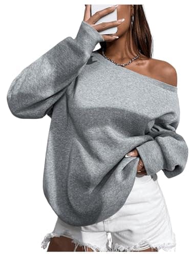 StyleCast X Slyck Off-Shoulder Oversized Sweatshirt