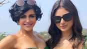 Day after wedding, newlyweds Mouni Roy-Suraj Nambiar host pool party, actress stuns in green