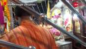 Union Minister Amit Shah offers prayers at temple in Gandhinagar, Gujarat