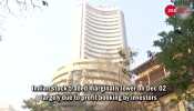 Watch: Indian stock indices off their record highs on profit booking 