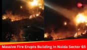 Massive Fire Breaks Out In Noida Building, 15 Fire Tenders Rushed To Spot - Watch