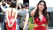 Janhvi Kapoor Turns Heads In Red Hot Backless Dress Inspired By Cricket Ball To Promote &#039;Mr &amp; Mrs Mahi&#039;