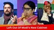 Anurag Thakur To Smriti Irani: 10 Key Ministers From Modi 2.0 Left Out Of BJP-Led NDA Cabinet In 2024