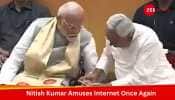 Viral Video: Bihar CM Catches PM Modi Off Guard As He Checks His Hand