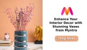 Enhance Your Interior Decor with Stunning Vases from Myntra