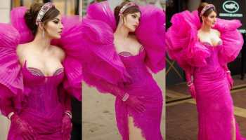 Cannes 2024: Urvashi Rautela Graces The Opening Ceremony In Plunging Hot-Pink Gown 