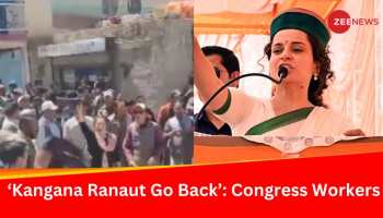Video: 'Kangana Ranaut Go Back': Congress Workers Show Black Flags To BJP's Mandi Candidate