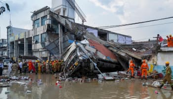 At Least 8 Dead In Lucknow’s Transport Nagar Building Collapse, Rescue Efforts Continue