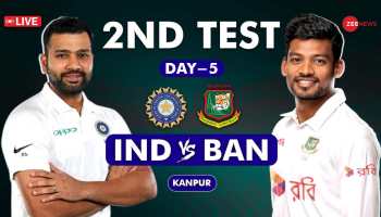 IND: 0-0 (0) | IND Vs BAN Live Cricket Score And Updates, 2nd Test Day 5: India Need 95 Runs To Win The Series