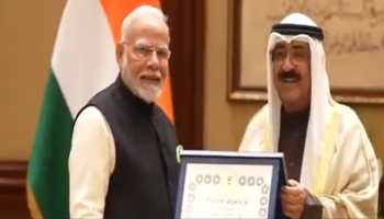 Modi In Kuwait: PM Honoured With Gulf Country's Highest Honour, 'The Order Of Mubarak Al Kabeer'