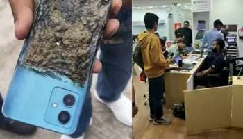 Moto G-Series Smartphone Users Alarmed After Device Reportedly Bursts Into Flames; User Slams Nehru Place Service Centre | Viral Video  