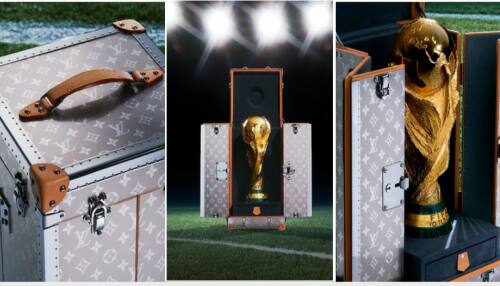 Louis Vuitton - Victory Travels in Louis Vuitton. Deepika Padukone and Iker  Casillas presented the ultimate prize in football in a bespoke Louis Vuitton  trophy trunk at the FIFA World Cup 2022™