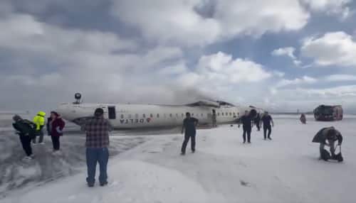 Delta Plane Crash: Jet Overturns In Canadas Toronto Pearson