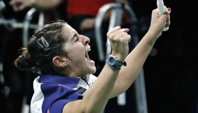 Spain`s Carolina Marin stuns Li Xuerui to win women`s badminton singles title