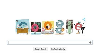 Google celebrates Teachers' Day with a colourful doodle