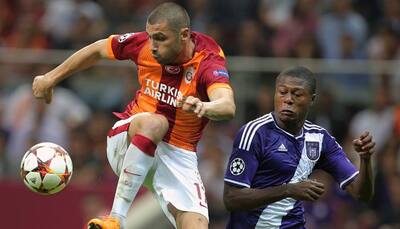 CL 2014: Late Burak strike earns Galatasaray 1-1 Anderlecht draw