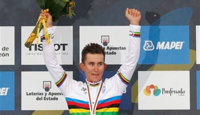 Michal Kwiatkowski becomes Poland`s first world cycling champion