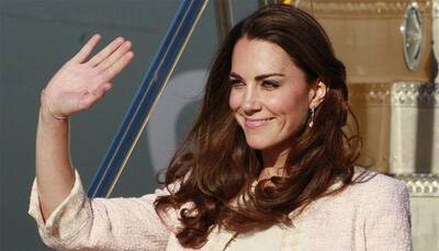 Pregnant Duchess Kate makes first public appearance