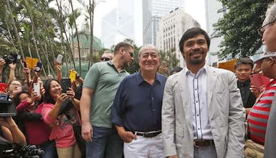 Manny Pacquiao `crossing fingers` for Floyd​ Mayweather next year