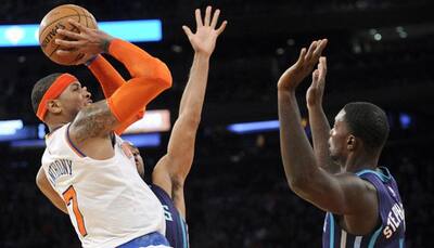 Carmel Anthony reaches milestone in Knicks win over Hornets