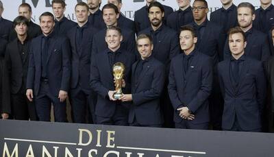 Germany's soccer World Cup winners honoured at movie premiere