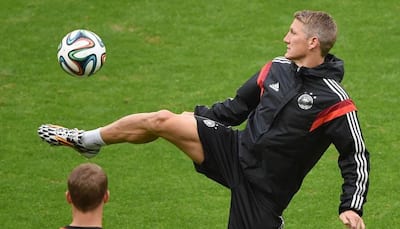 Germany captain Bastian Schweinsteiger back in training