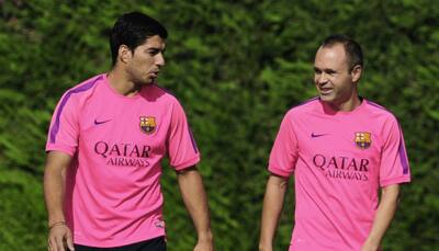 Andres Iniesta back in training with Barca before Sevilla clash
