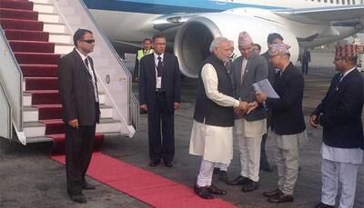 Narendra Modi arrives in Nepal to attend SAARC Summit