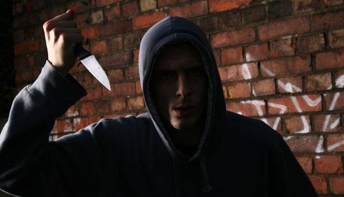 man holding a knife