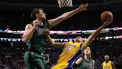 Celtics down Lakers in duel of struggling rivals