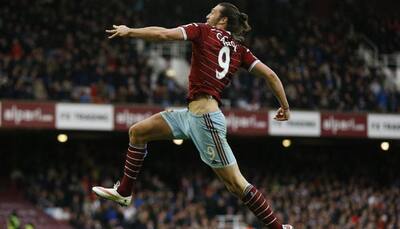 Andy Carroll double fires West Ham up to third