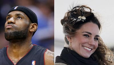 NBA star LeBron James breaks protocol, puts arm around Kate Middleton