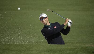 Adam Scott trails leaders by two at halfway stage of Australian PGA