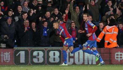 Crystal Palace and West Brom players celebrate victory under new managers