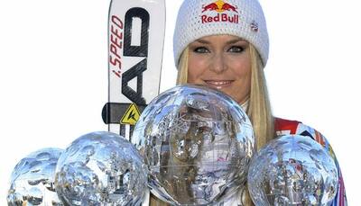Imperious Lindsey Vonn equals skiing World Cup mark