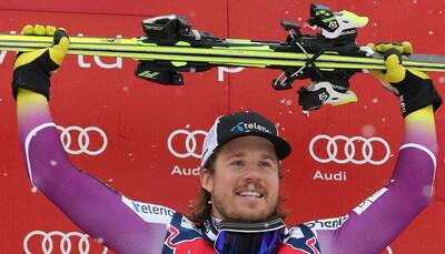 Alpine skiing: Kjetil Jansrud wins Kitzbuehel downhill