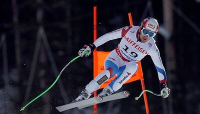 Alpine skiing: Patrick Kueng wins men`s world downhill title