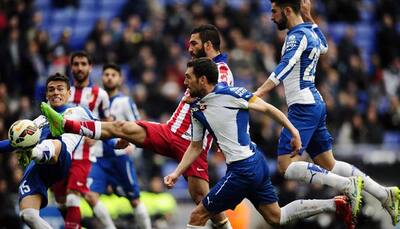 La Liga: 10-man Atletico Madrid held at Espanyol