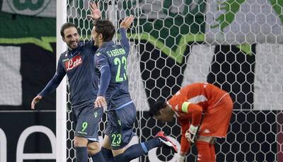 Europa League: Clinical Napoli destroy Wolfsburg, Sevilla down Zenit