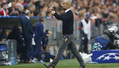 Wardrobe malfunction: Pep Guardiola ripped trousers in Bayern Munich's 6-1 thrashing of Porto