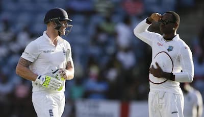Attention! Marlon Samuels gives rival Ben Stokes send-off salute
