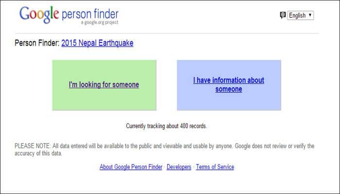 Nepal earthquake: Track your loved ones through Google&#039;s Person Finder service