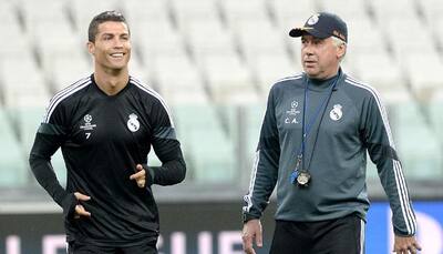 Real heavyweight Cristiano Ronaldo backs coach Carlo Ancelotti