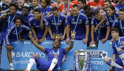 EPL: Didier Drogba chaired off in last Chelsea game as Blues lift trophy